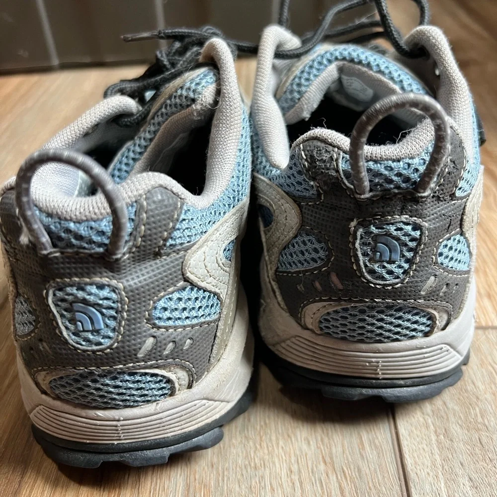The North Face Tan and Blue Trail Shoes - Picture 6 of 9